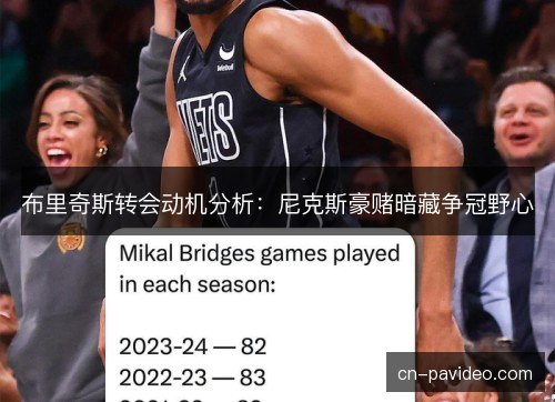 布里奇斯转会动机分析：尼克斯豪赌暗藏争冠野心